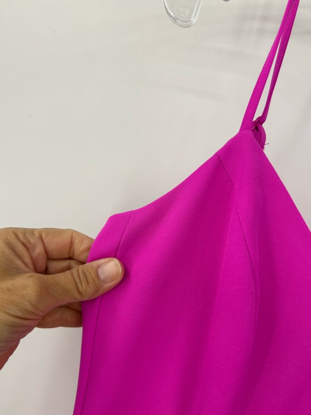 Bardot Lisandra Midi Dress Adjustable Straps High Low Hem Pink Shock Size XS - Picture 3 of 11